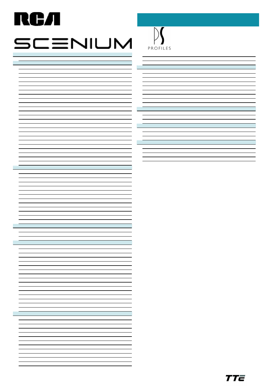 Technical specifications | RCA HD50THW263 User Manual | Page 2 / 2