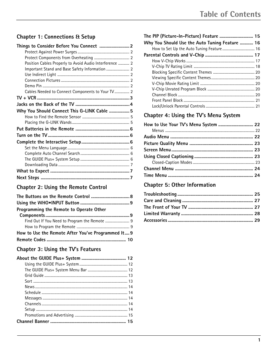 RCA G36710 User Manual | Page 3 / 32