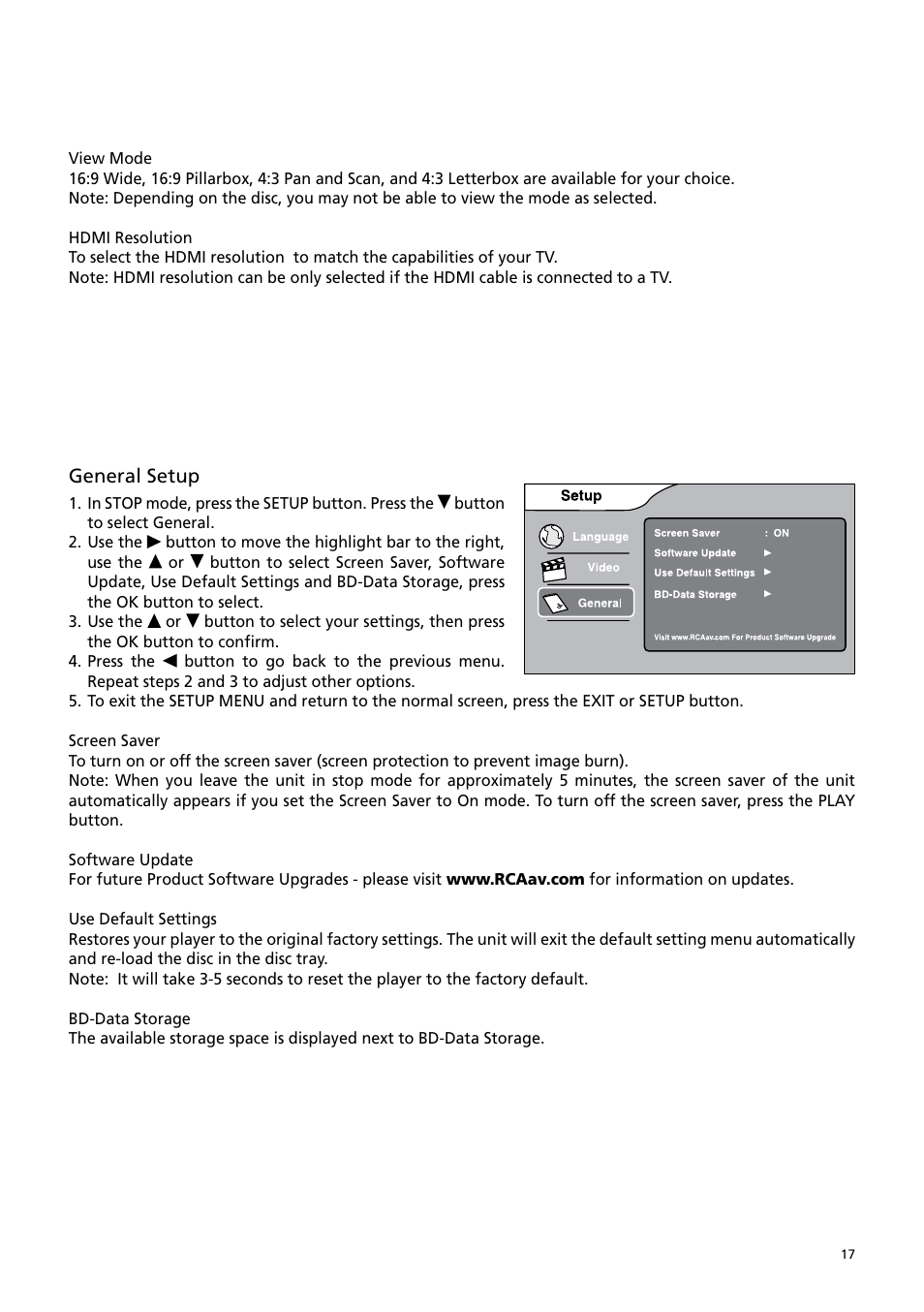 RCA BRC3108 User Manual | Page 21 / 24