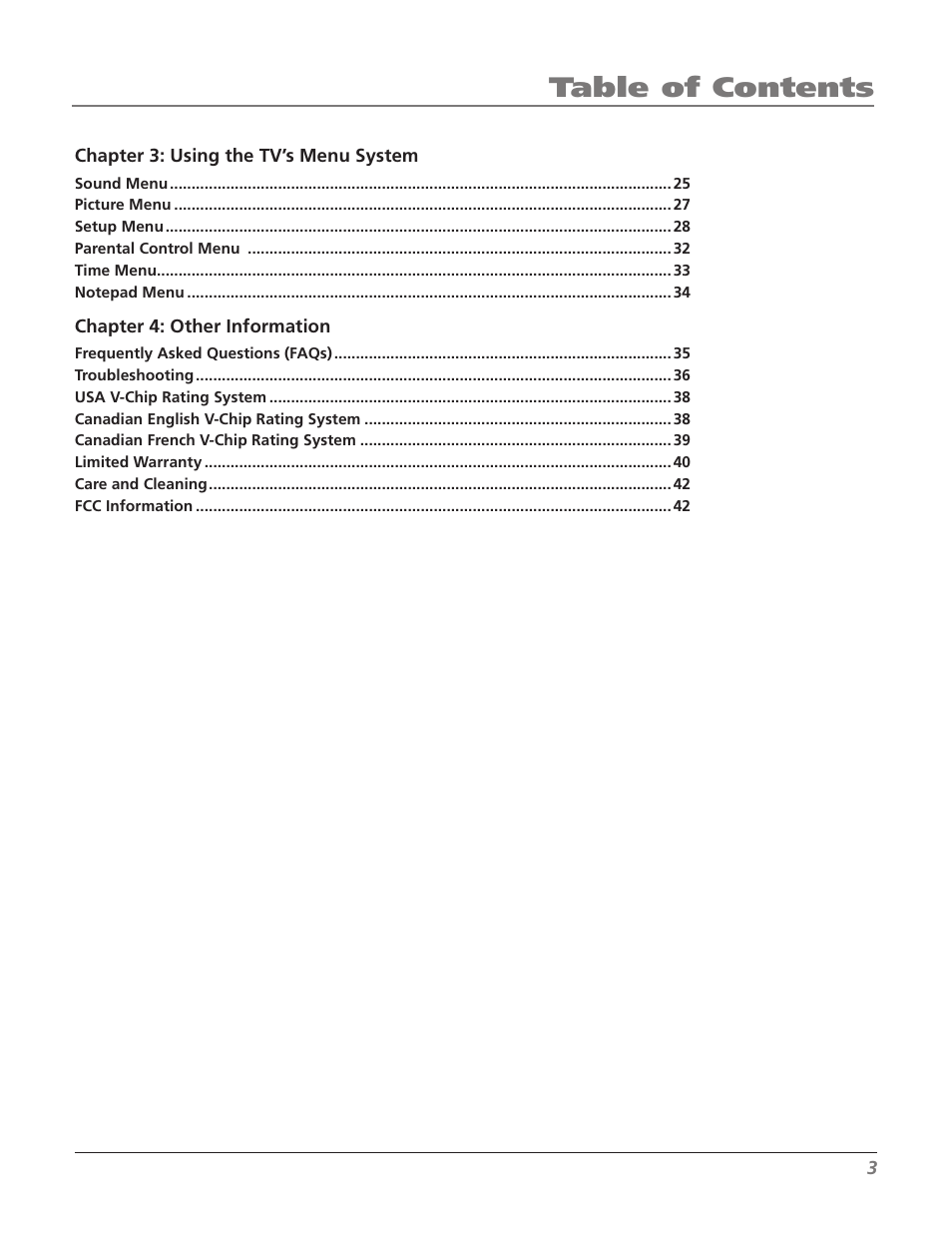 RCA 27F524T User Manual | Page 5 / 48