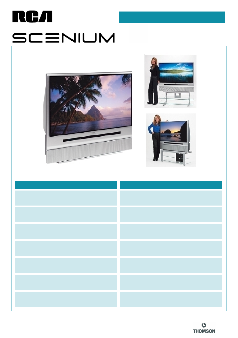 RCA HD61LPW163 User Manual | 2 pages