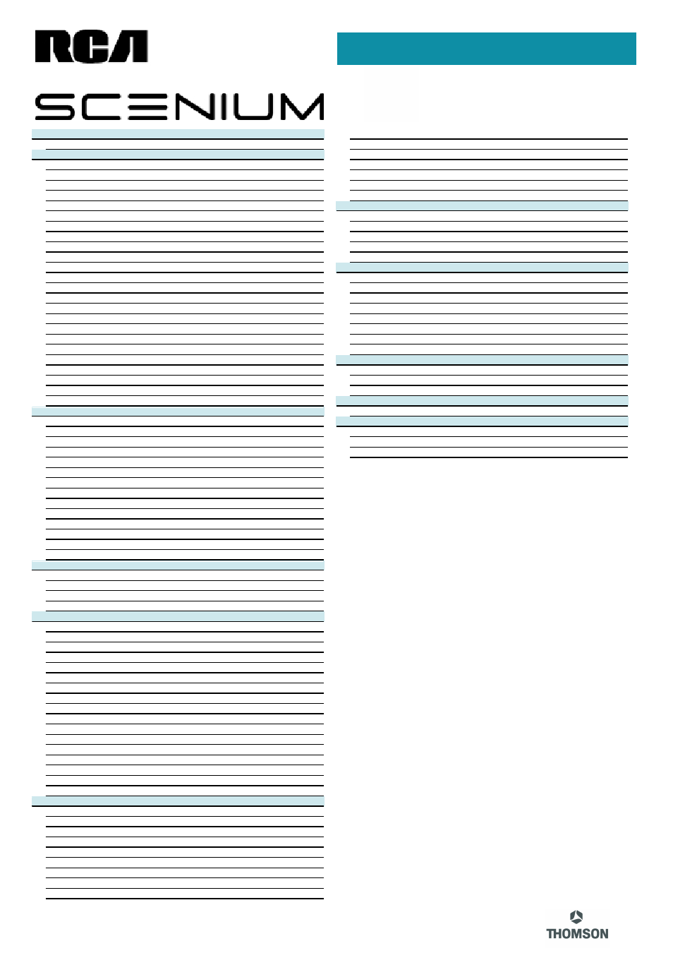 Technical specifications | RCA HD61LPW163 User Manual | Page 2 / 2