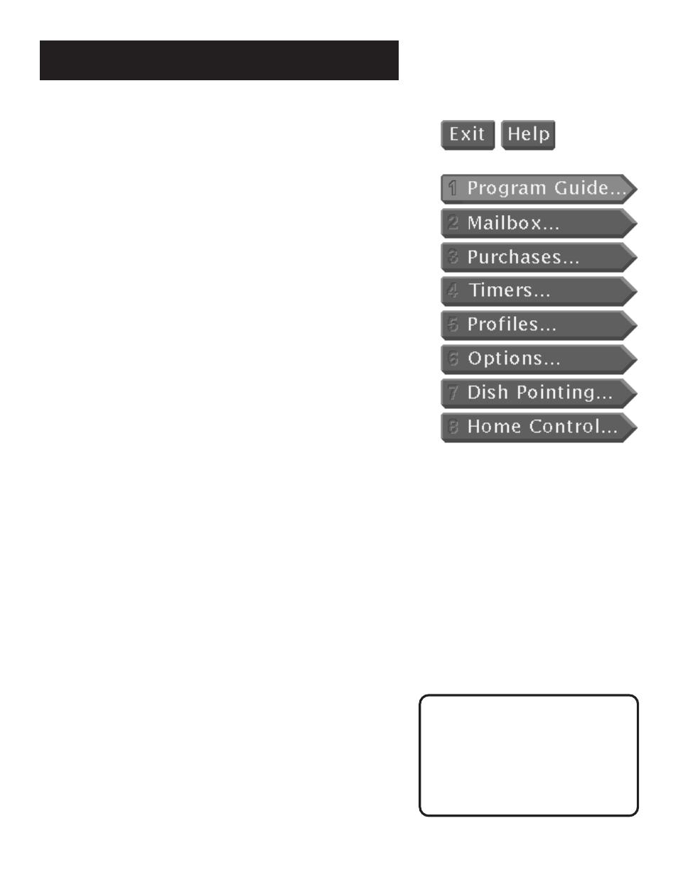 Menu descriptions, The menu system | RCA 1998 User Manual | Page 31 / 64