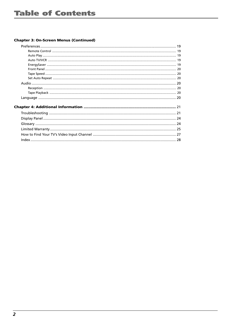 RCA VR546 User Manual | Page 4 / 32