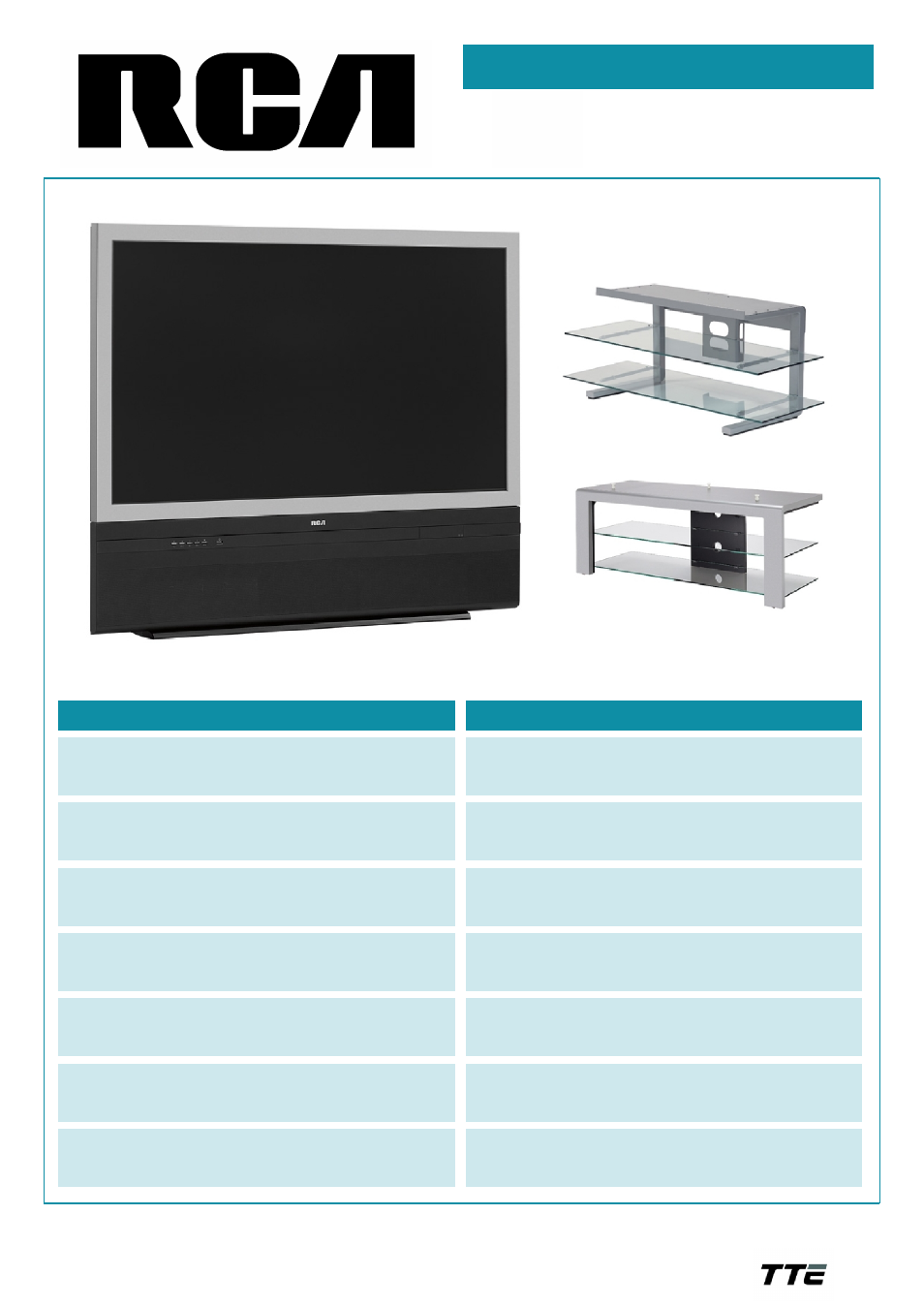 RCA HD61LPW63 User Manual | 2 pages