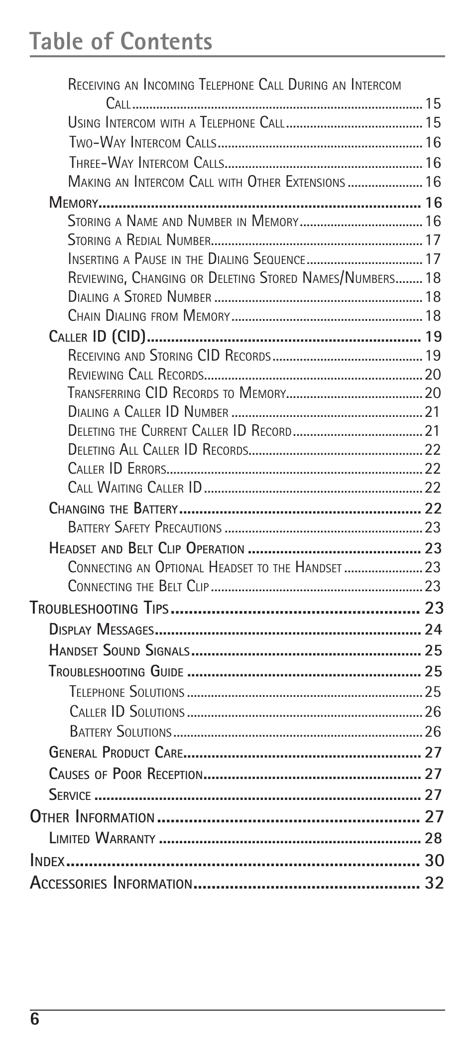 RCA H5400 User Manual | Page 6 / 64