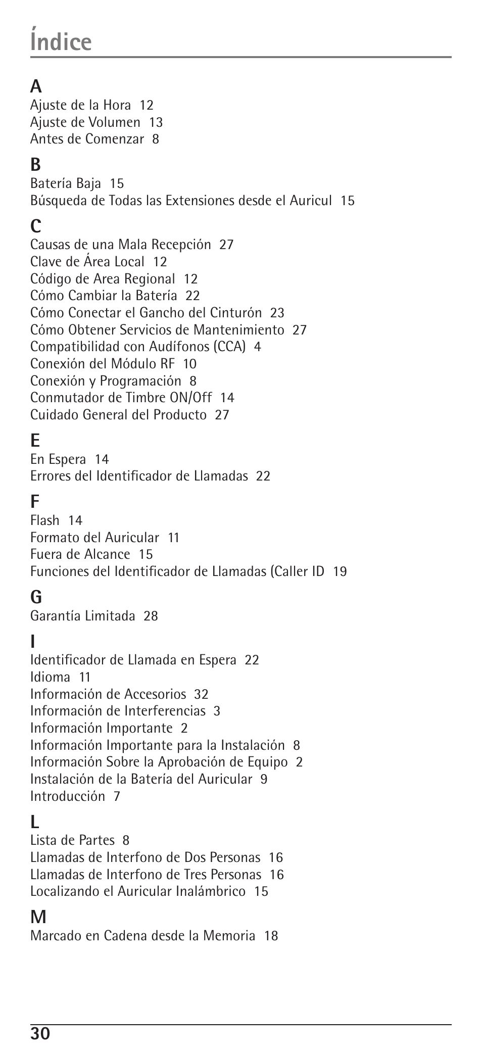 Índice | RCA H5400 User Manual | Page 62 / 64