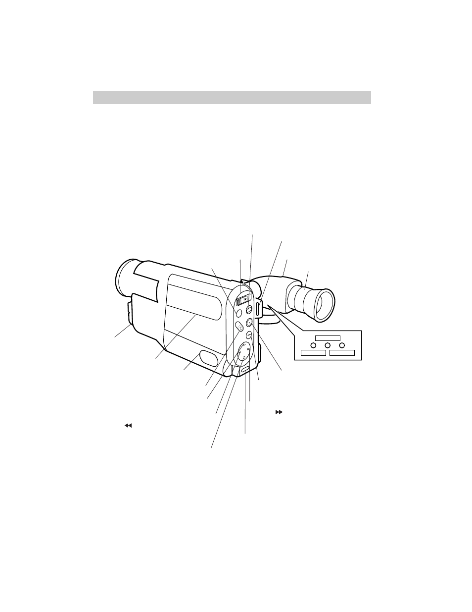 Play back what you have recorded, Review the camcorder’s operating controls, First-time operation | Review camcorder’s operating controls, Continued on next page) | RCA Pro942 User Manual | Page 9 / 76