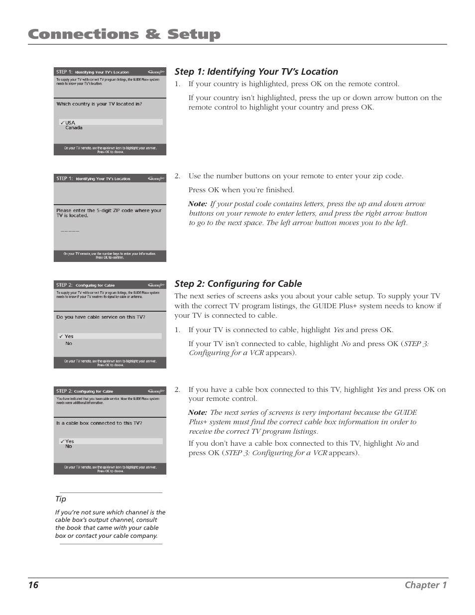 Connections & setup | RCA F27669 User Manual | Page 18 / 64