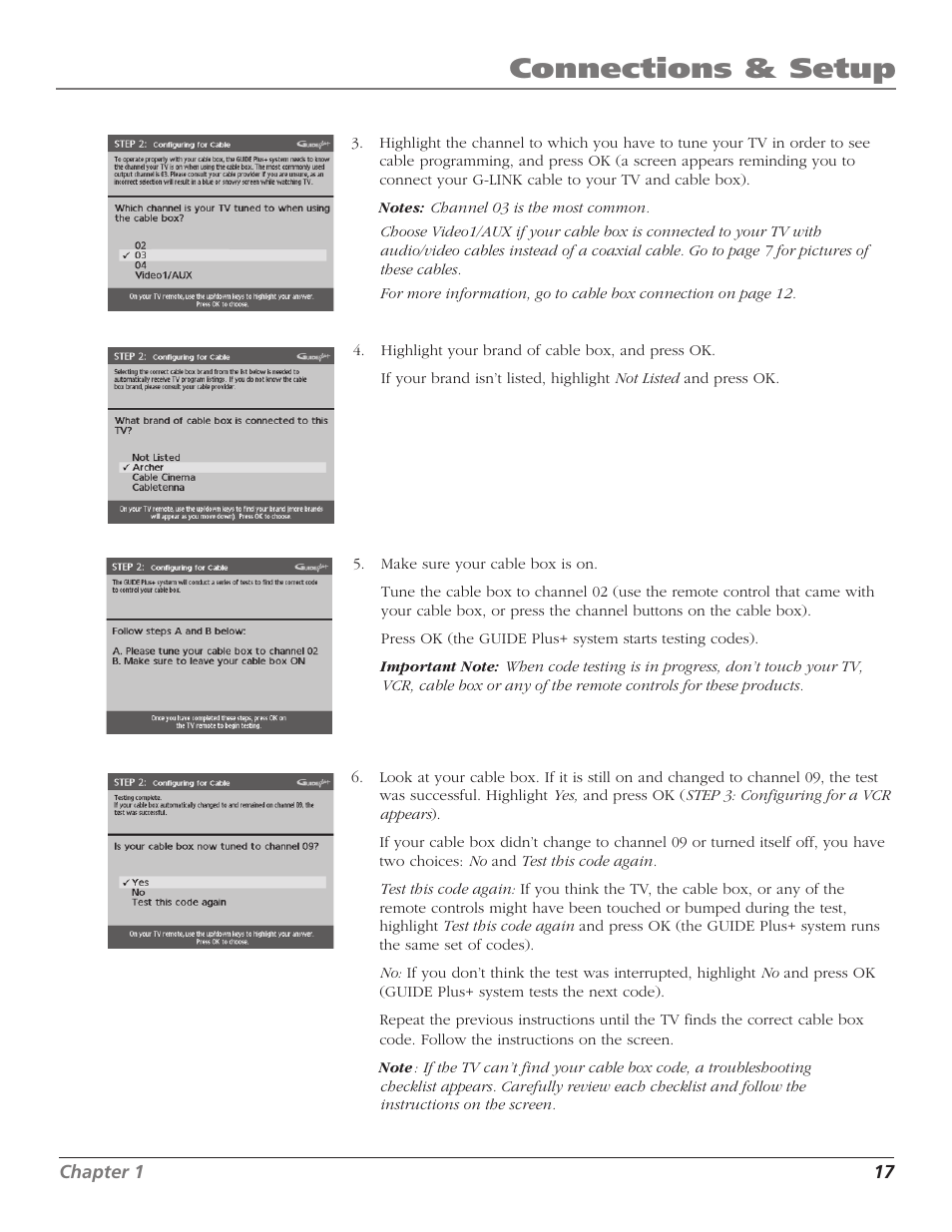 Connections & setup | RCA F27669 User Manual | Page 19 / 64