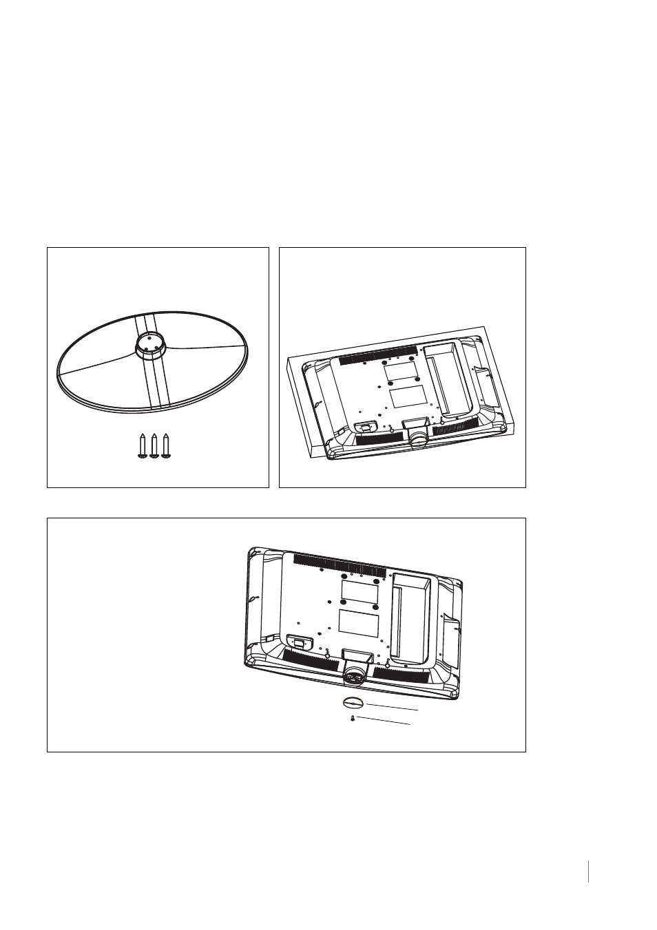 Attaching your tv to the table stand | RCA L32HD36 User Manual | Page 7 / 52