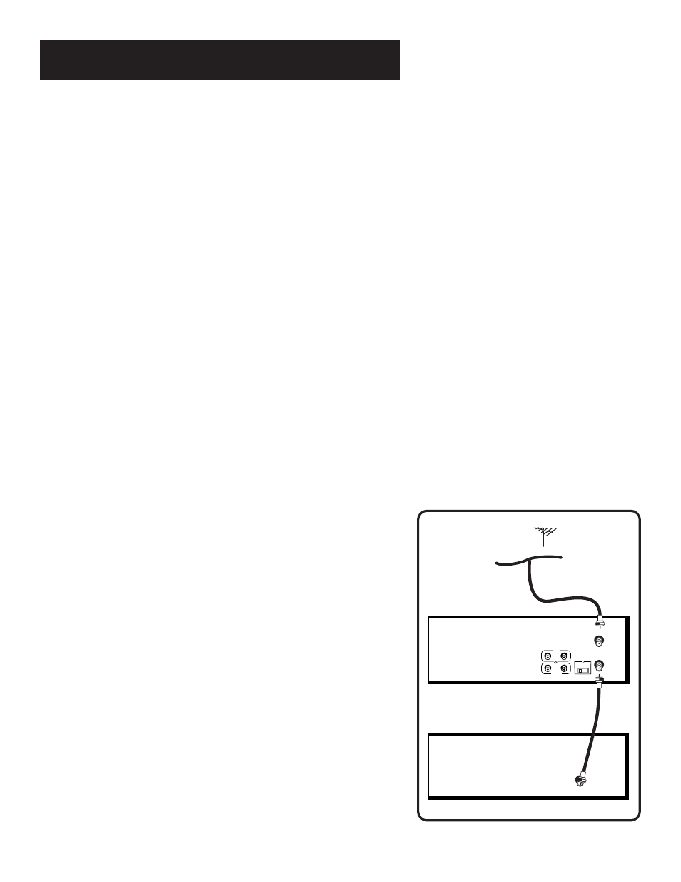 Connections, Tv with rf jack only, Using this connection | RCA VR525 User Manual | Page 40 / 54