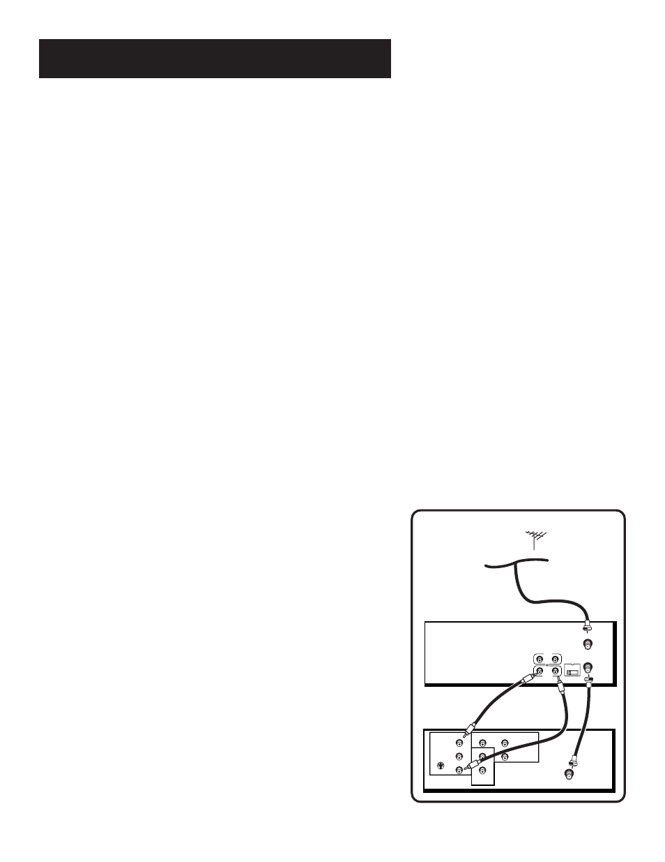 Connections, Tv with audio/video jacks, Using this connection | RCA VR525 User Manual | Page 41 / 54