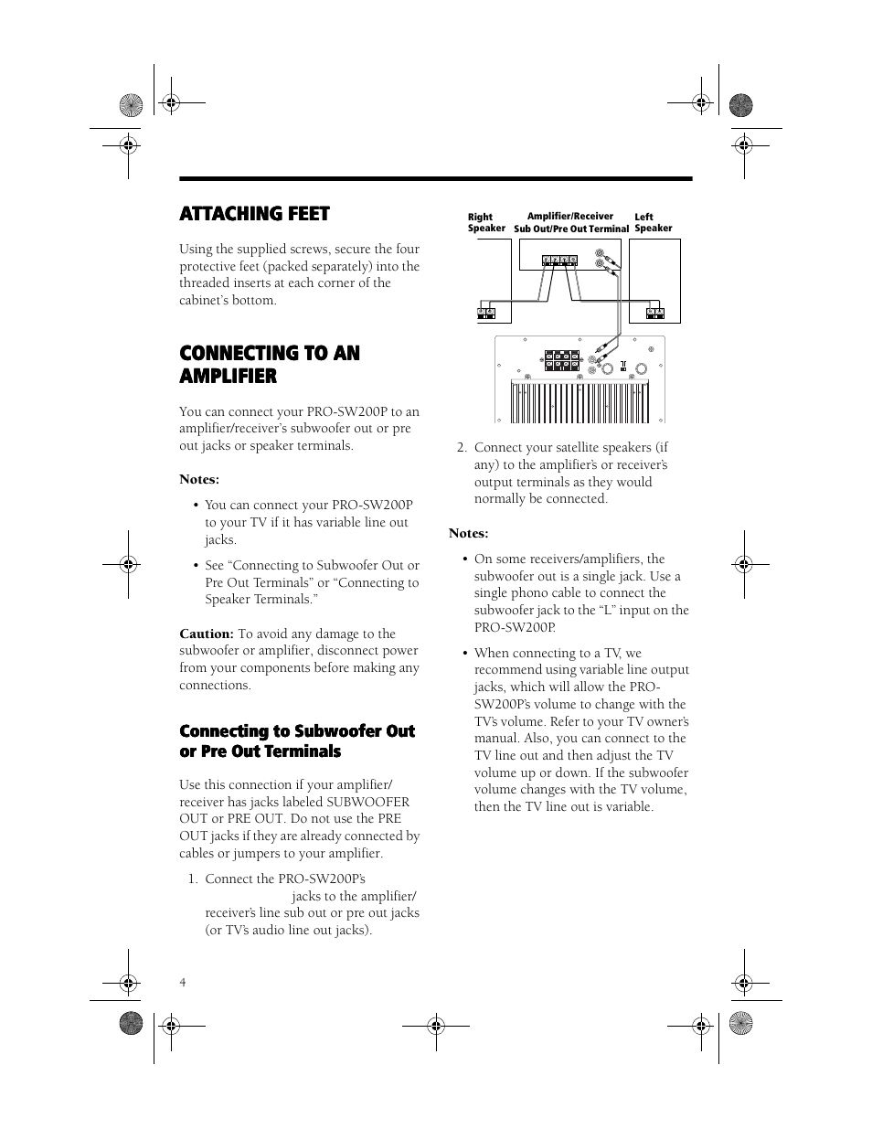 RCA SW200P User Manual | Page 4 / 8