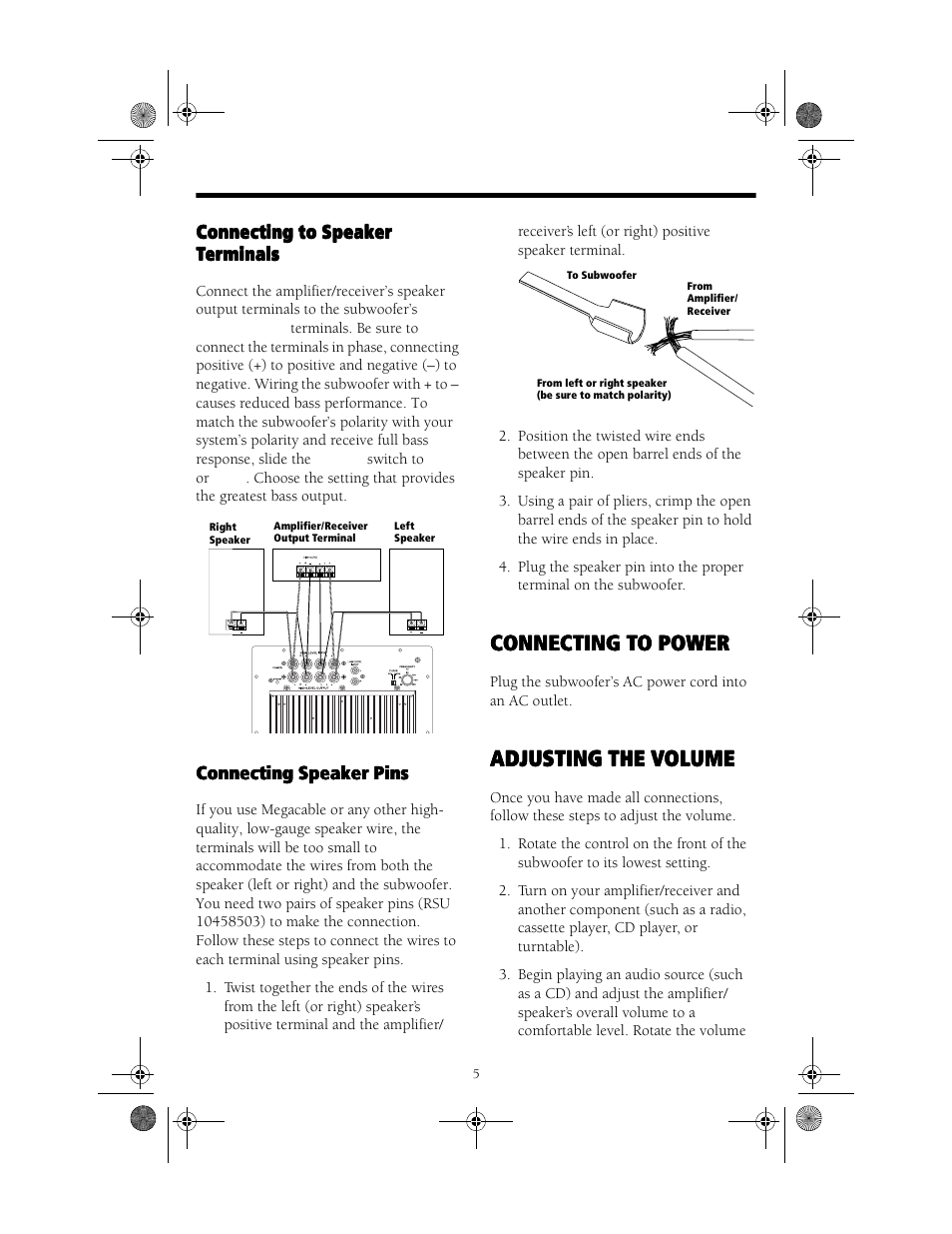 RCA SW200P User Manual | Page 5 / 8