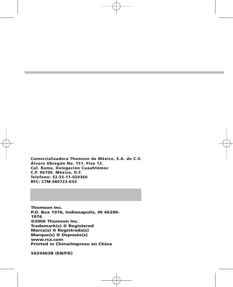 RCA 5629403B User Manual | Page 25 / 25