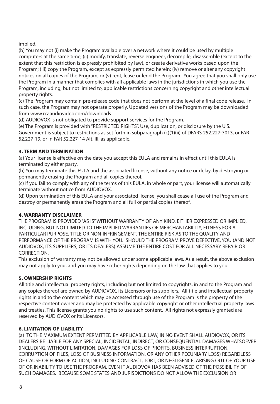 RCA M63 User Manual | Page 9 / 45
