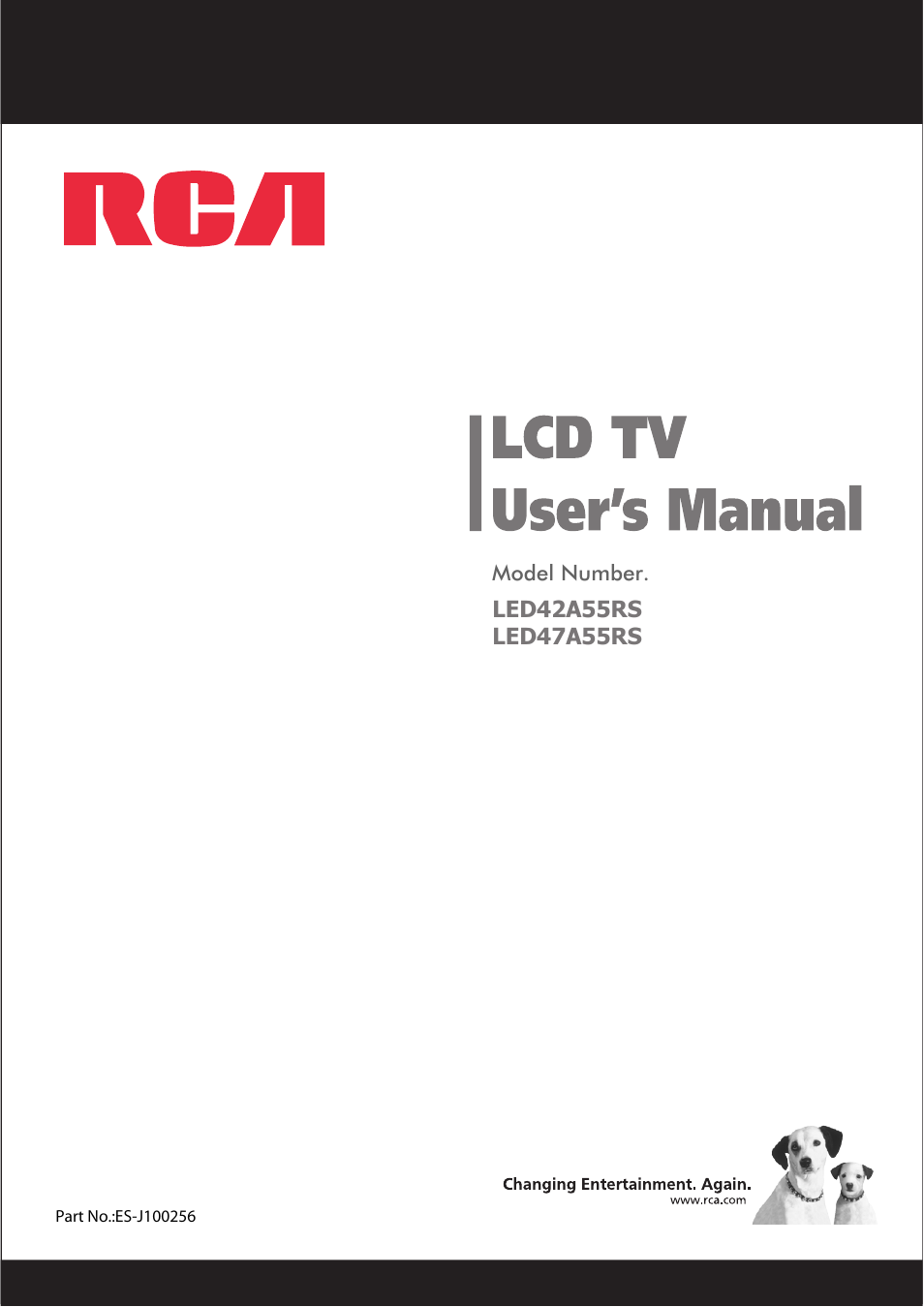 RCA LED42A55RS User Manual | 32 pages