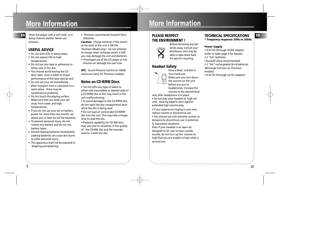 More information | RCA RP2467 User Manual | Page 7 / 9