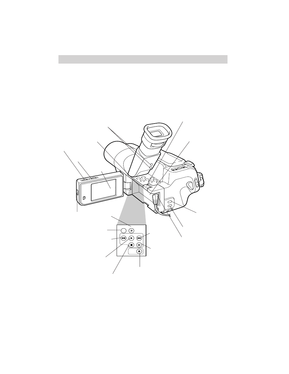 First-time operation, Review camcorder’s operating controls | RCA ProV600 User Manual | Page 12 / 63