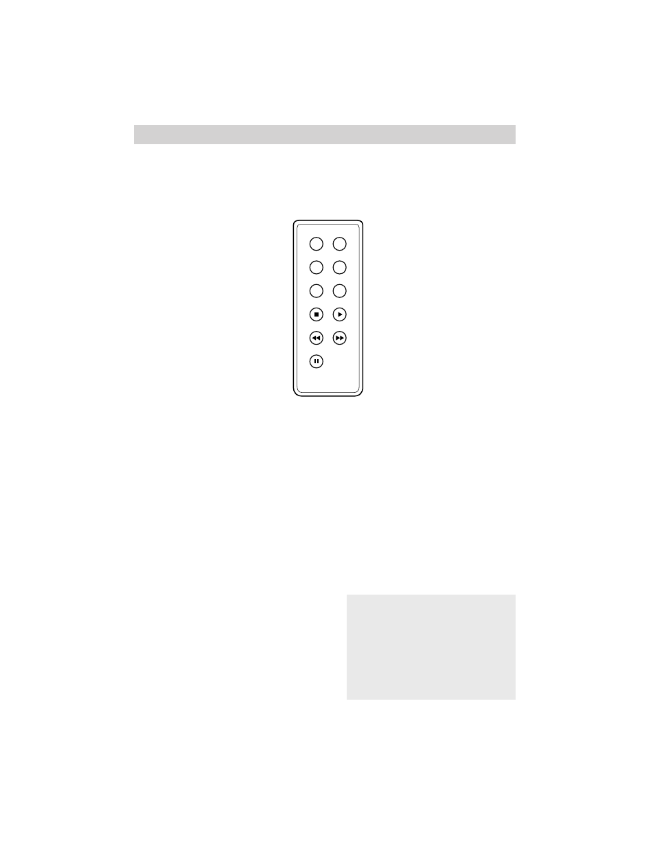 Remote control, Remote control buttons, Display button | F.fwd (fast forward) button, Pause button | RCA ProV600 User Manual | Page 18 / 63