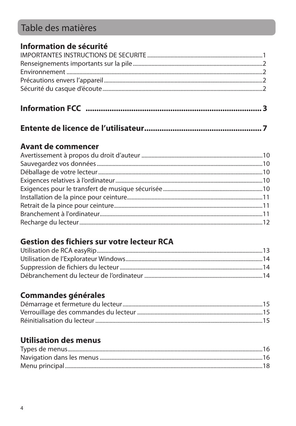 RCA M39 series User Manual | Page 82 / 116