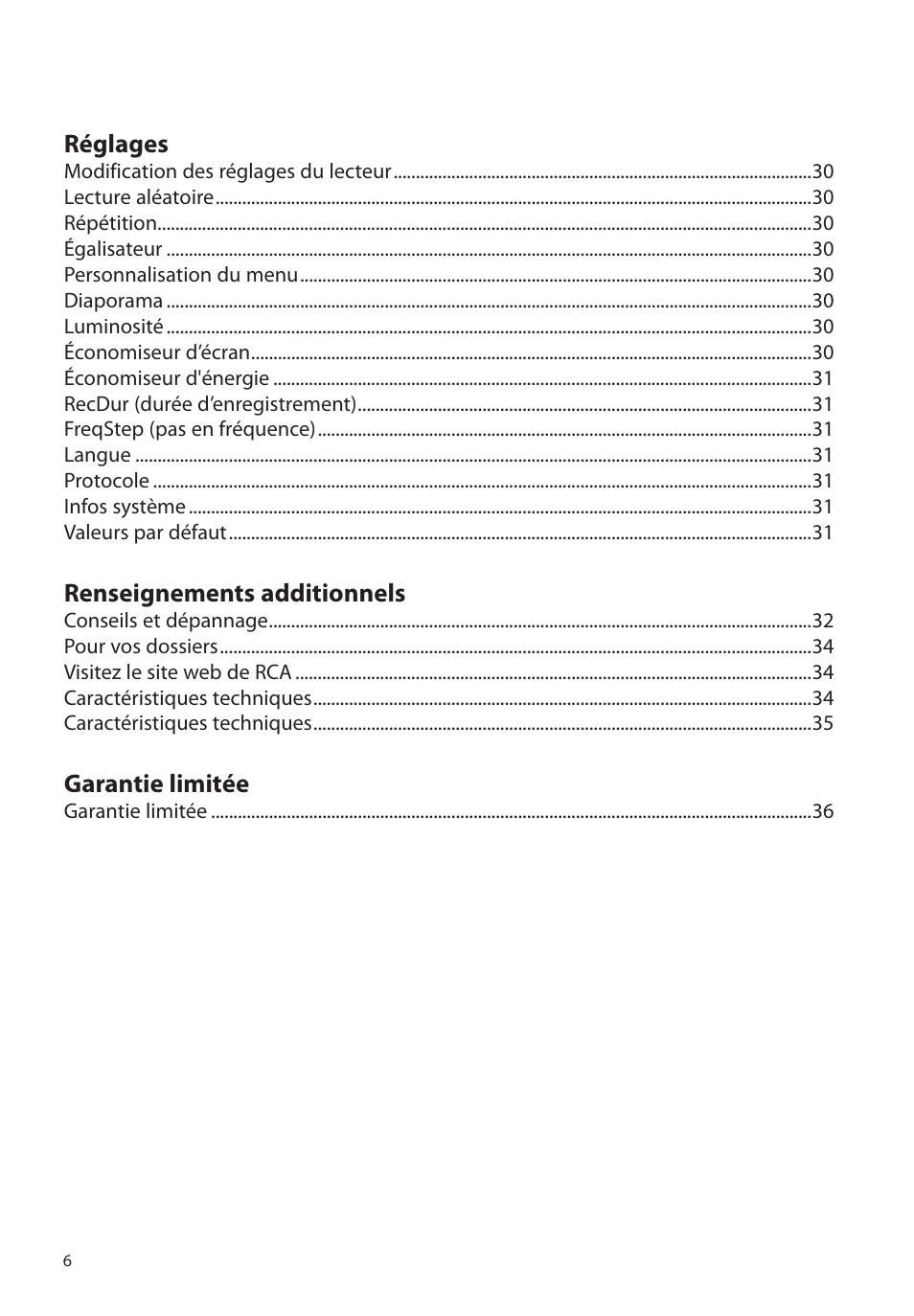 RCA M39 series User Manual | Page 84 / 116