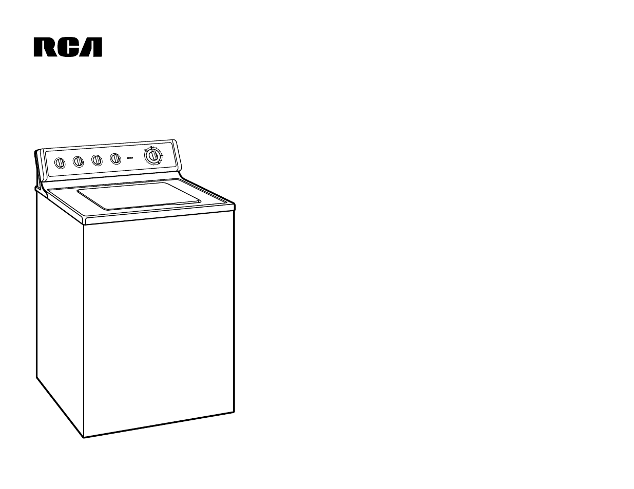 Ywsr4100vww—super capacity washer | RCA YWSR4100VWW User Manual | Page 2 / 2