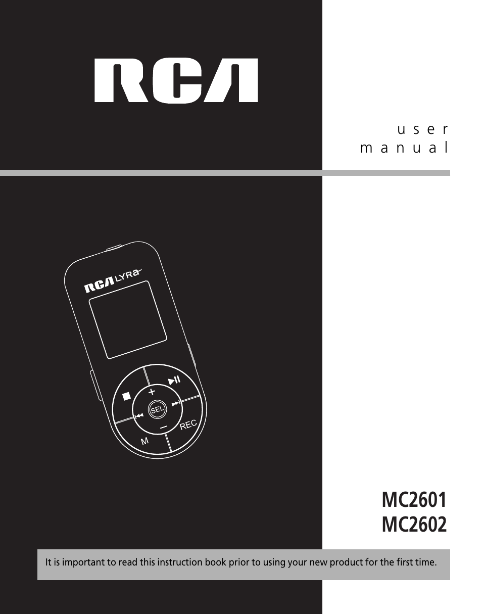 RCA MC2602 User Manual | 49 pages