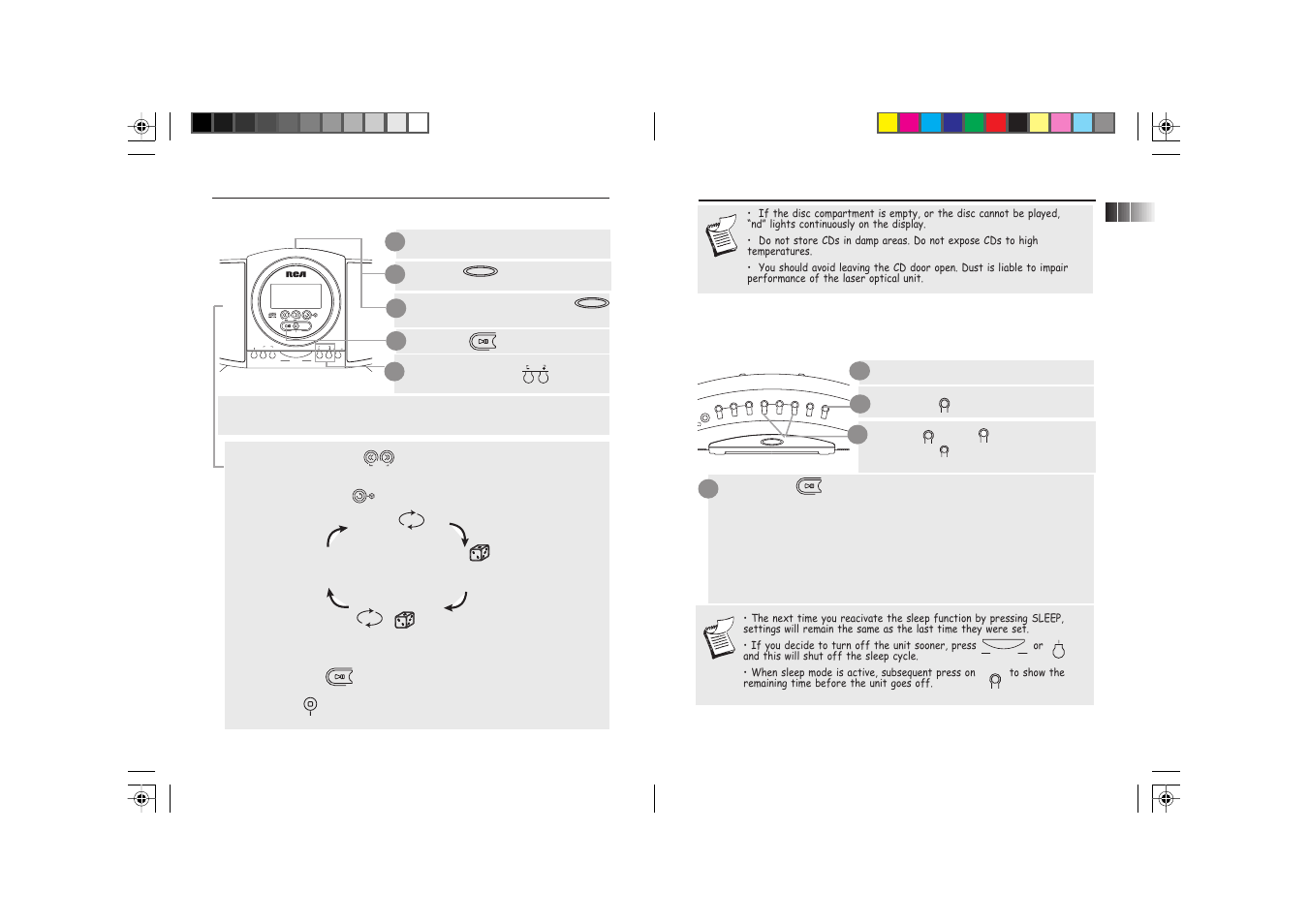 The digital cd clock radio | RCA RP3755 User Manual | Page 6 / 8