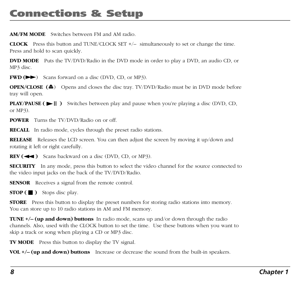 Connections & setup | RCA BLD548 User Manual | Page 10 / 56