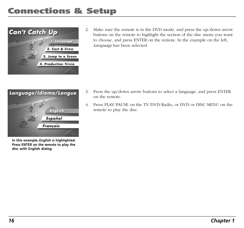 Connections & setup | RCA BLD548 User Manual | Page 18 / 56