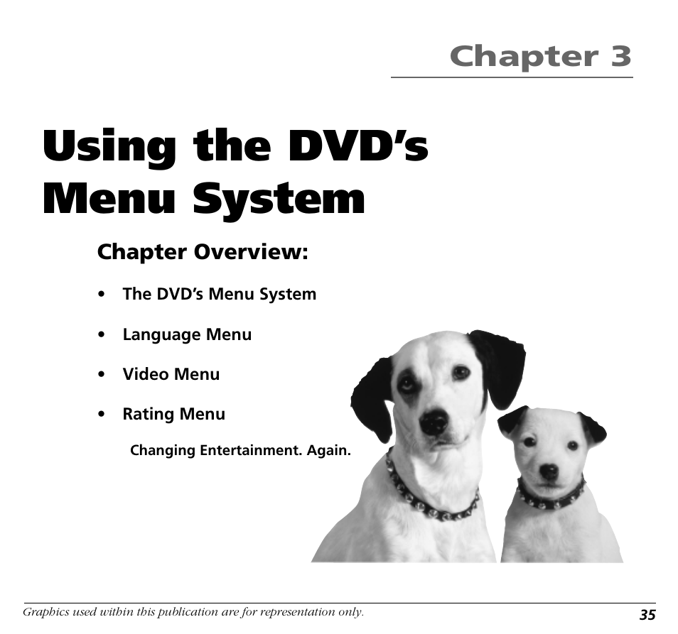 Using the dvd’s menu system, Chapter 3 | RCA BLD548 User Manual | Page 37 / 56