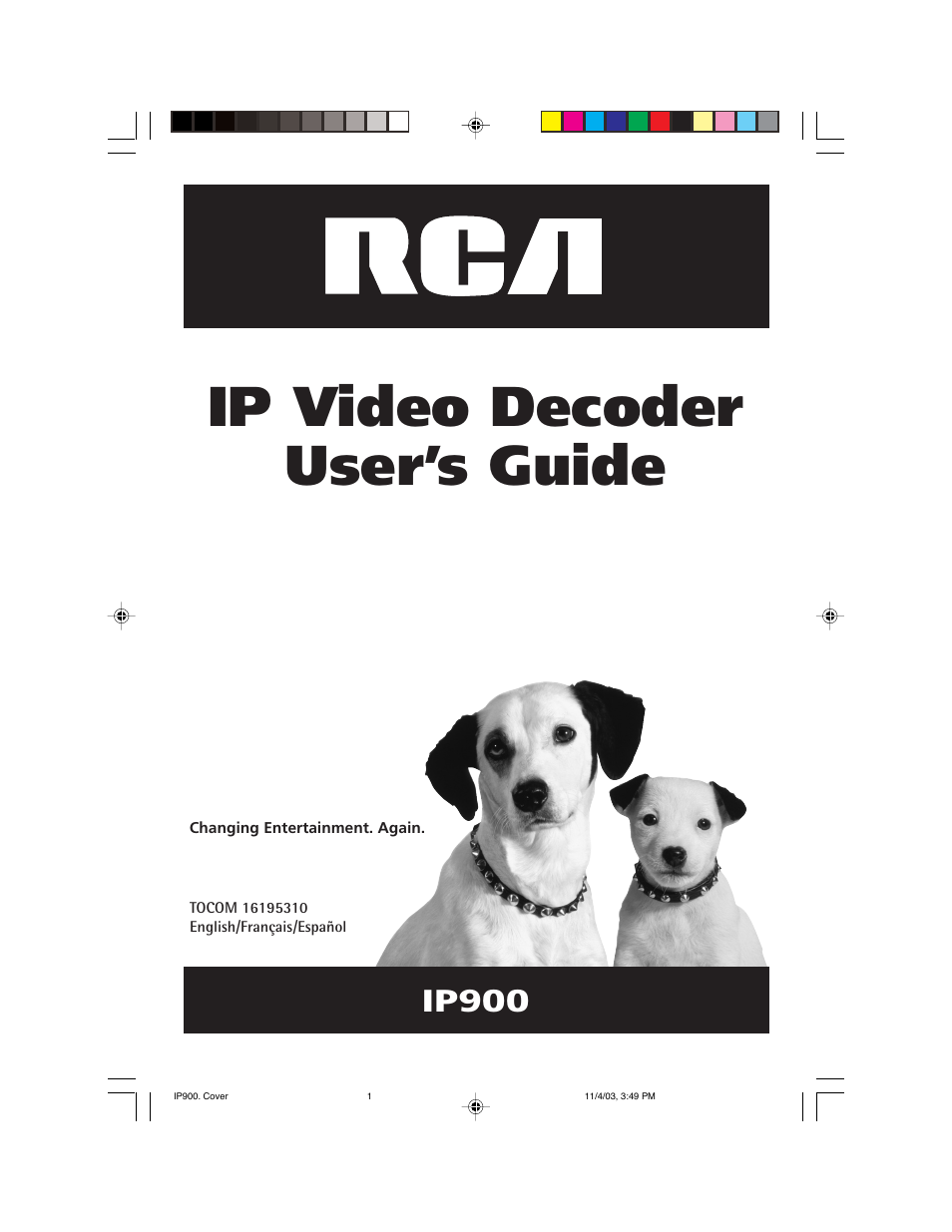 RCA IP900 User Manual | 32 pages