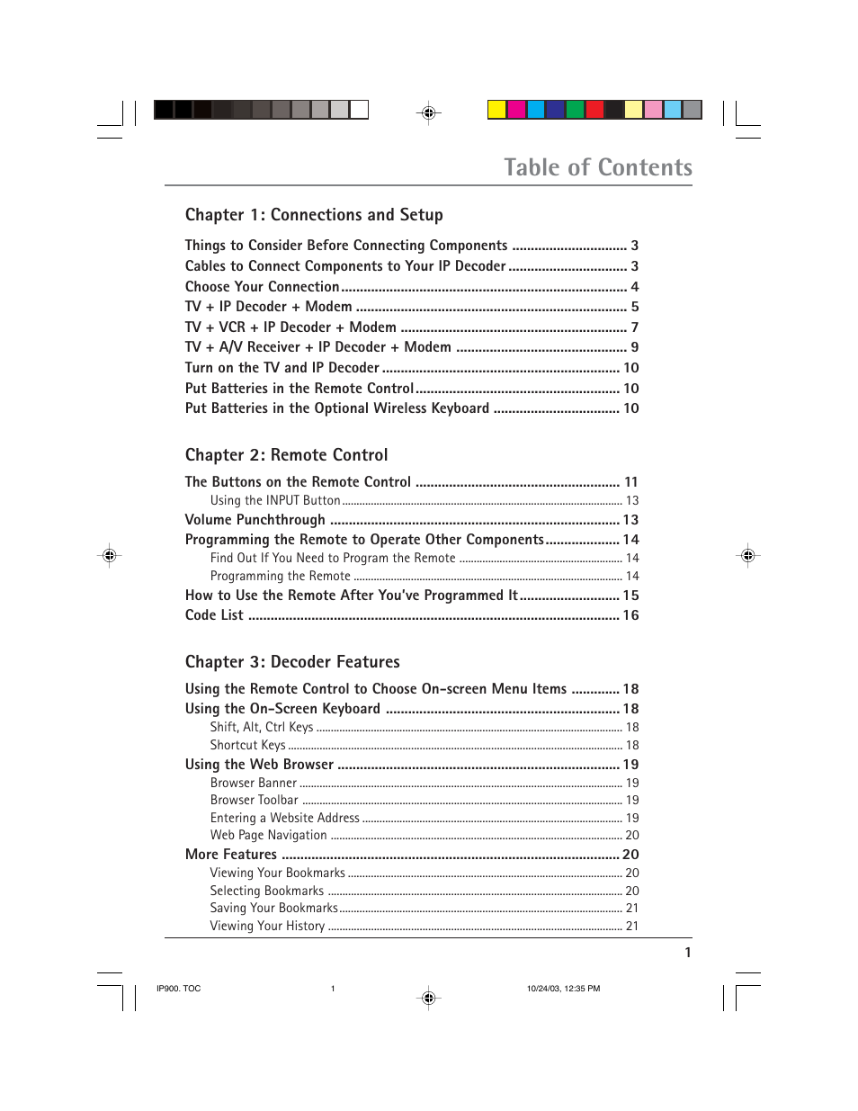 RCA IP900 User Manual | Page 3 / 32