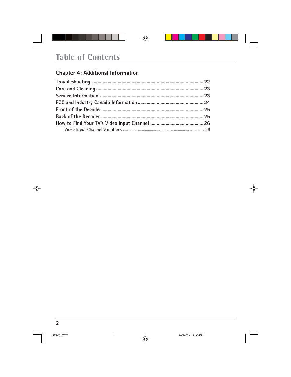 RCA IP900 User Manual | Page 4 / 32