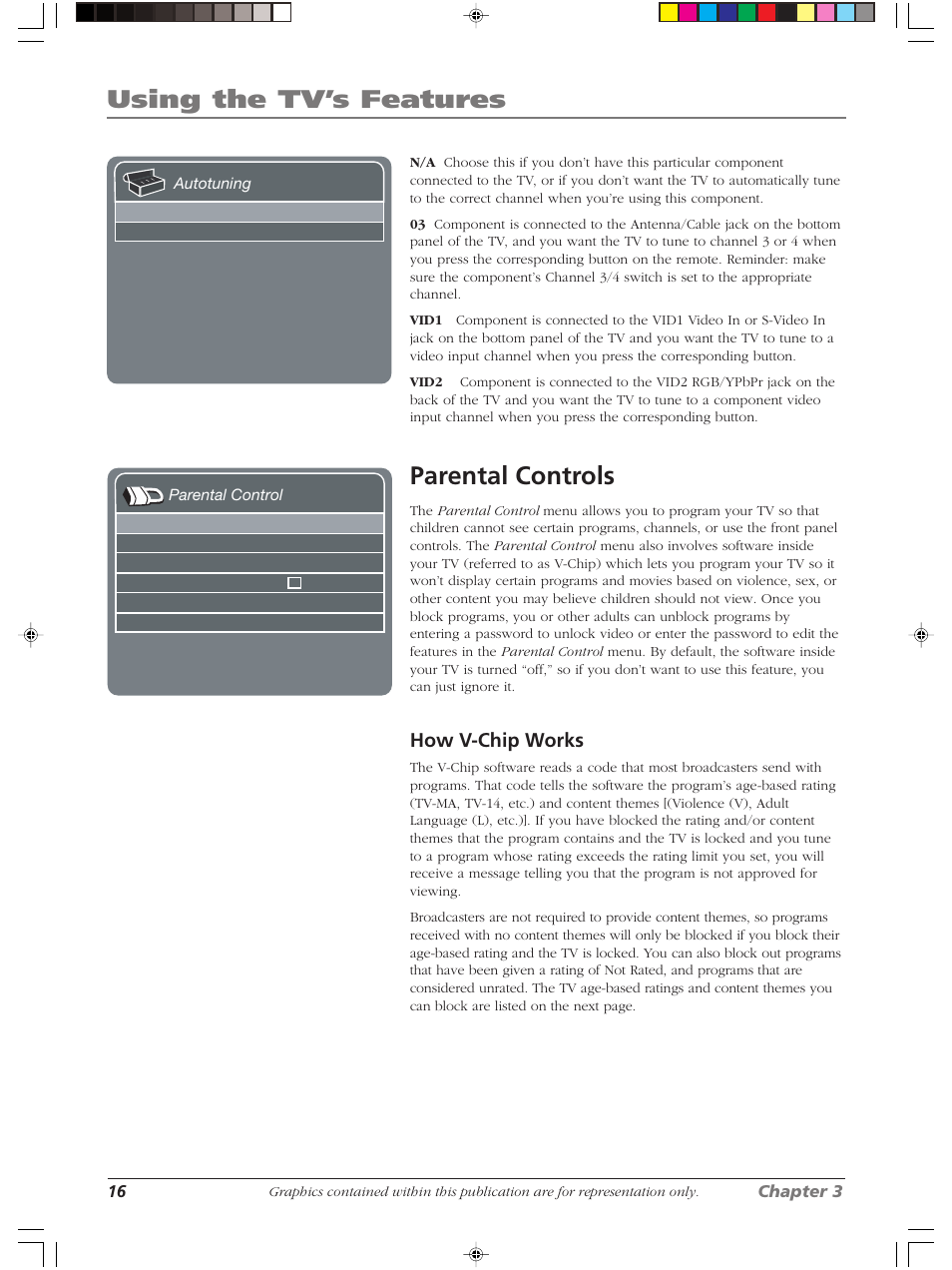 Using the tv’s features, Parental controls, How v-chip works | RCA LCDS2022B User Manual | Page 20 / 40