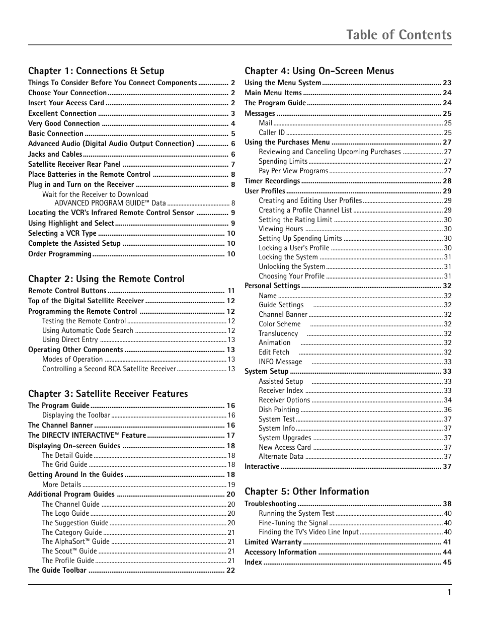 RCA DRD455RH User Manual | Page 3 / 48