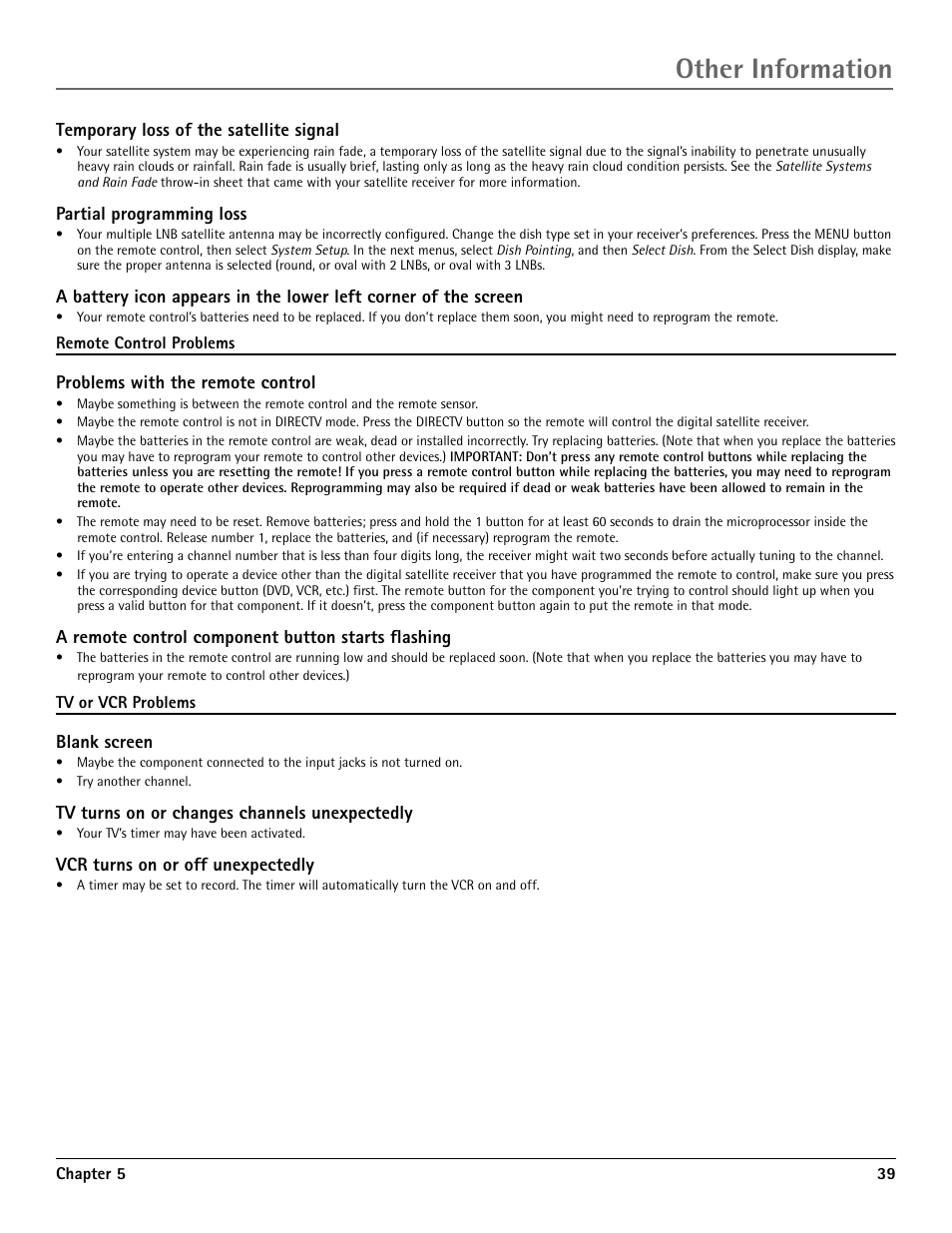 Other information | RCA DRD455RH User Manual | Page 41 / 48