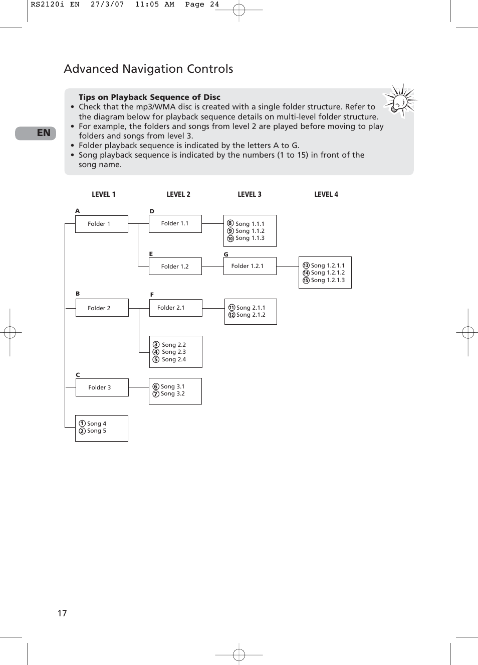 Advanced navigation controls | RCA 5643738A User Manual | Page 22 / 28