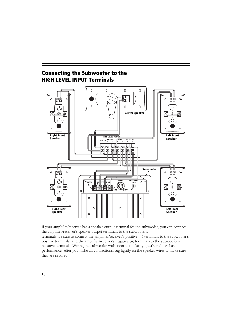 RCA 6-Piece Home Theater Speaker Package User Manual | Page 11 / 17