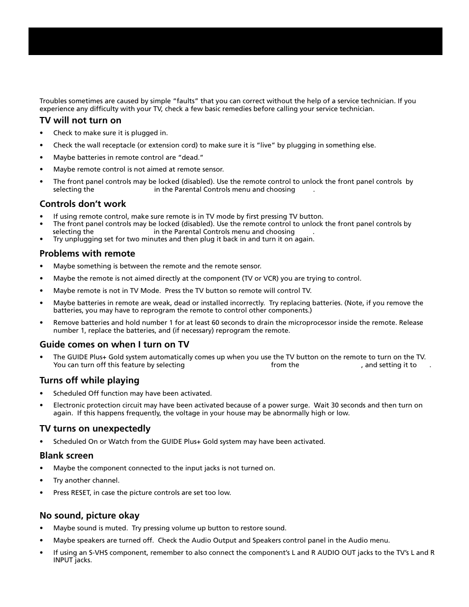 Troubleshooting, Reference, 54 troubleshooting | RCA G27669 User Manual | Page 56 / 64