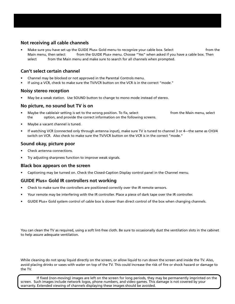 Care and cleaning, Reference | RCA G27669 User Manual | Page 57 / 64