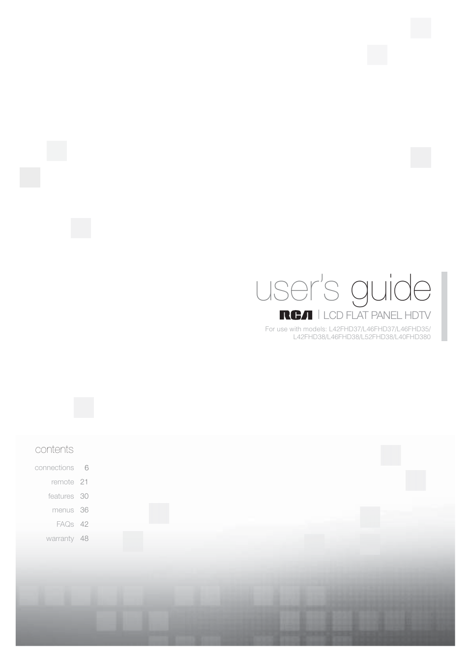 RCA L52FHD38 User Manual | 52 pages