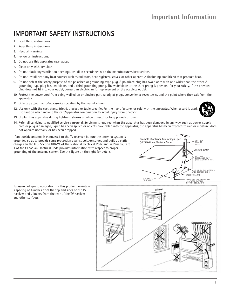 RCA D34W20 User Manual | Page 3 / 32