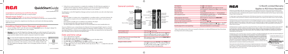 RCA VRS 340 User Manual | 1 page