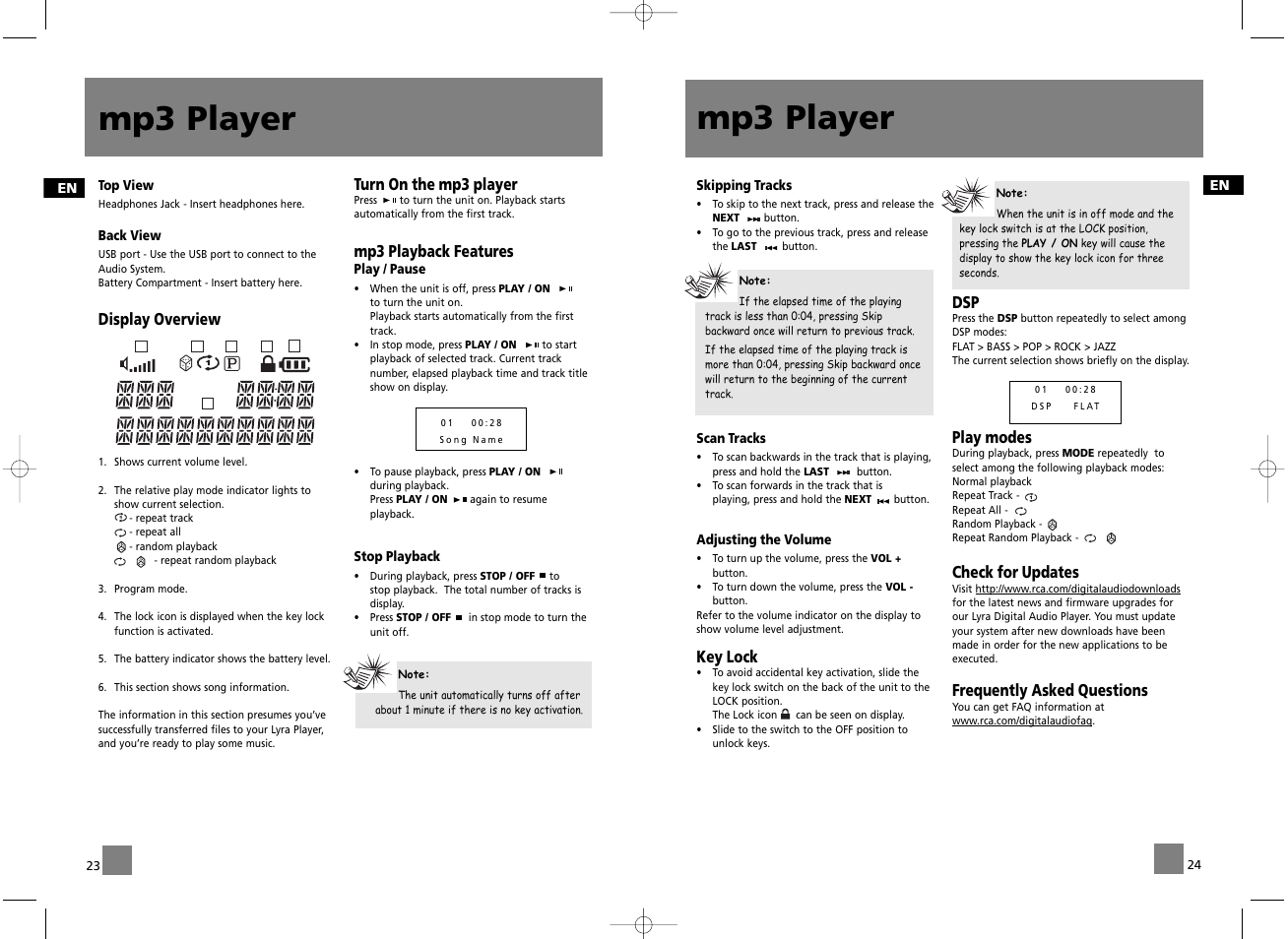 Mp3 player | RCA RD2056A User Manual | Page 15 / 18