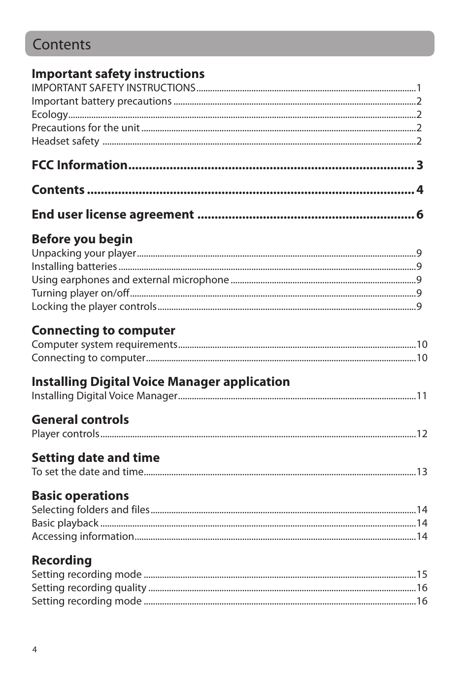 RCA VR5340 User Manual | Page 5 / 24