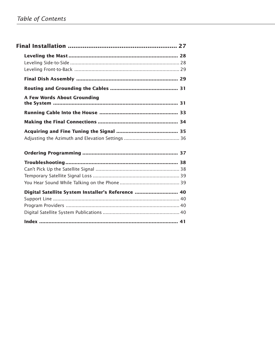 RCA Satellite TV Antenna User Manual | Page 6 / 48