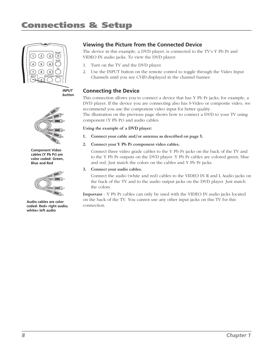 Connections & setup | RCA 32V524T User Manual | Page 10 / 48